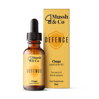 Mussh &amp; Co Chaga Defence Drops With Turmeric &amp; Black Pepper