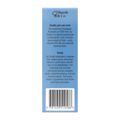 Mussh &amp; Co Himalayan Shilajit Liquid Drops