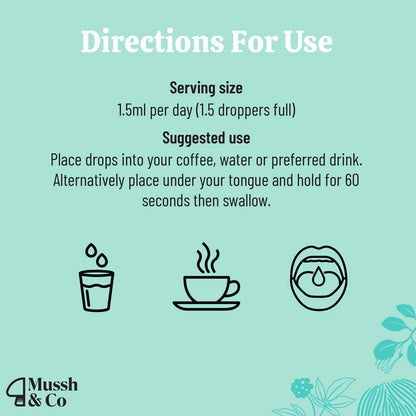 Mussh &amp; Co Lion’s Mane Deep Focus Drops