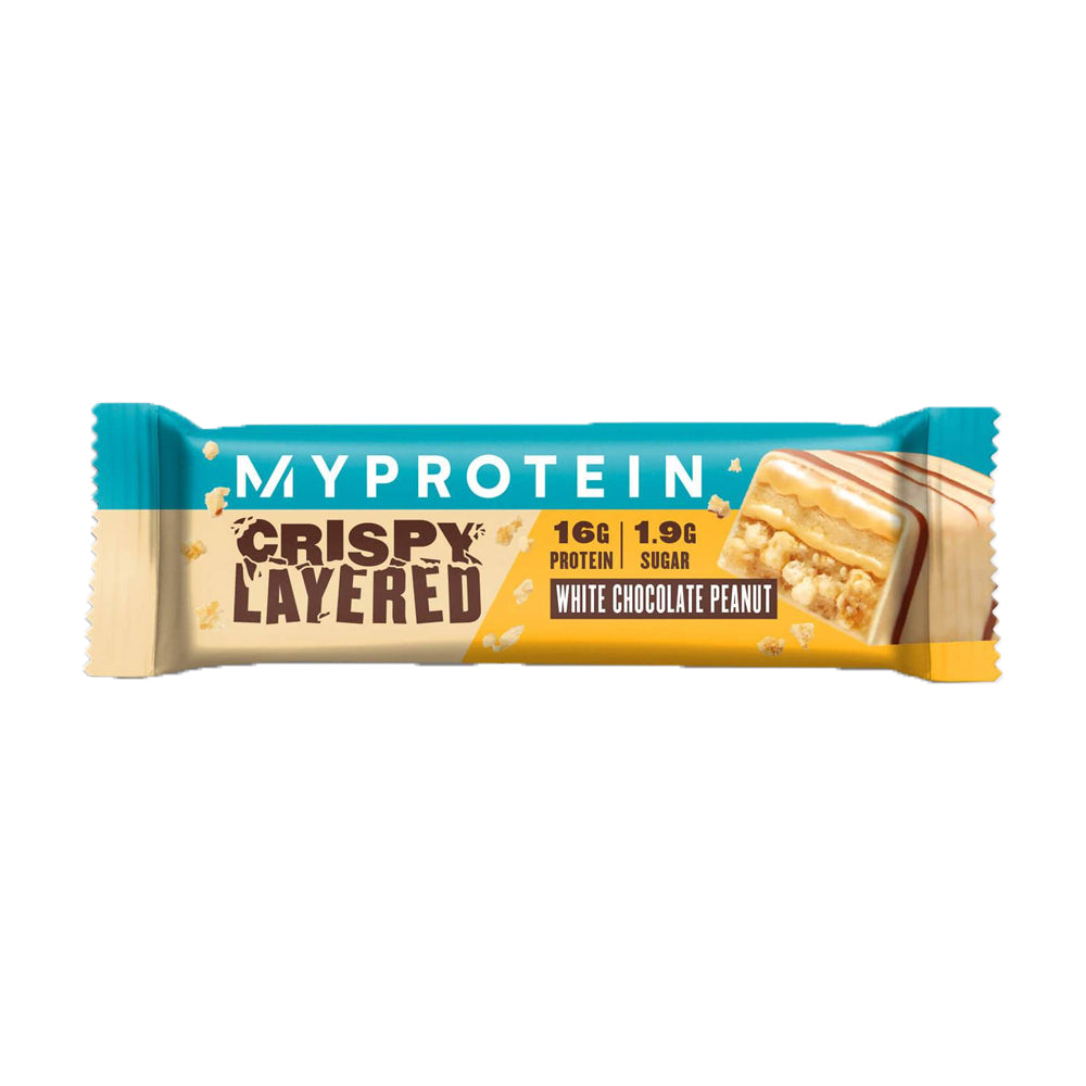 MyProtein Crispy Layered Bar White Chocolate Peanut 58g