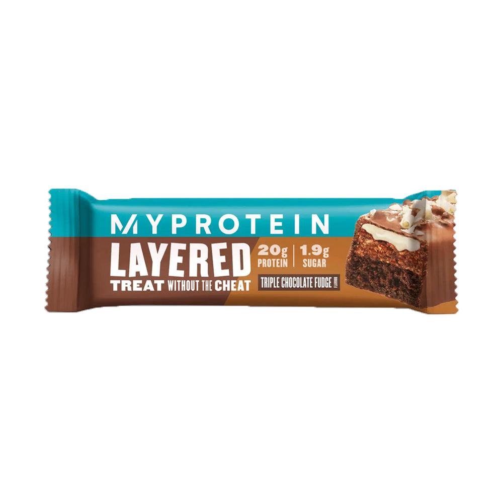 MyProtein Layered Protein Bar Triple Fudge Bar - 60g