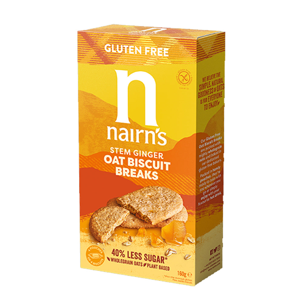 Nairns Stem Ginger Oat Biscuit Breaks