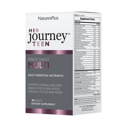 NaturesPlus Her Journey Multi dietary supplement box.