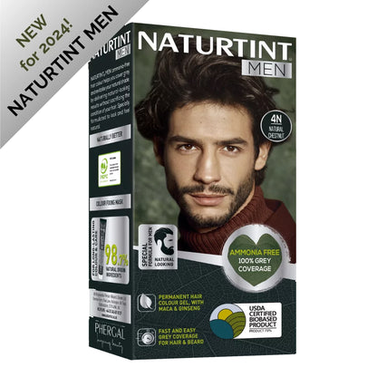 Naturtint Men Permanent Hair Colour Gel 4N Natural Chestnut