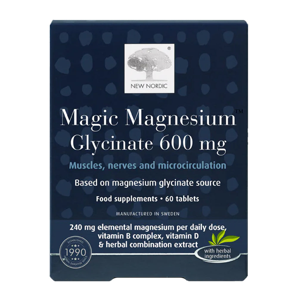 box of New Nordic Magic Magnesium Glycinate 600mg