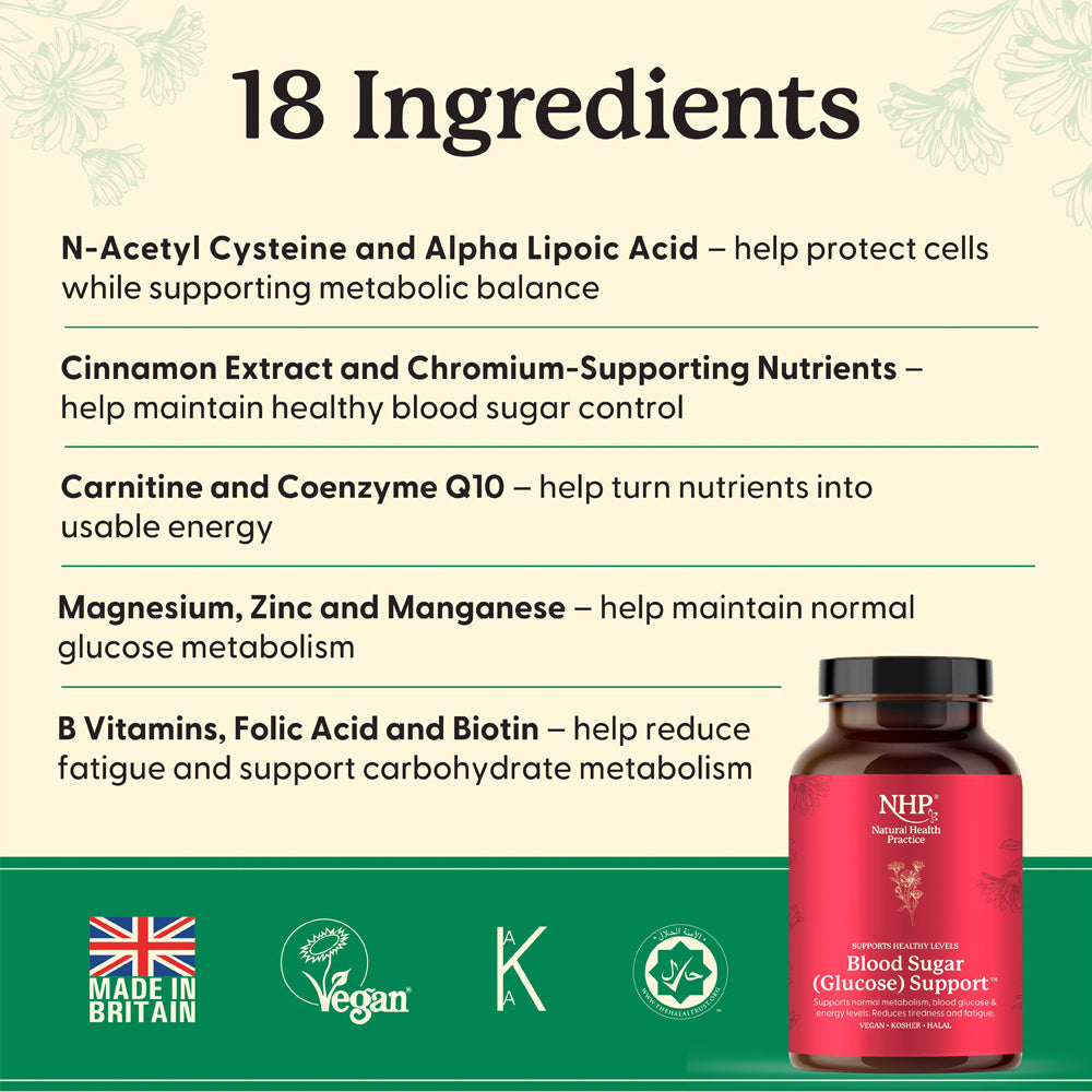 NHP Blood Sugar Glucose Support