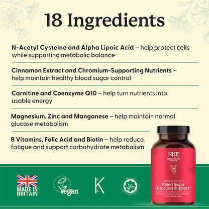 NHP Blood Sugar Glucose Support