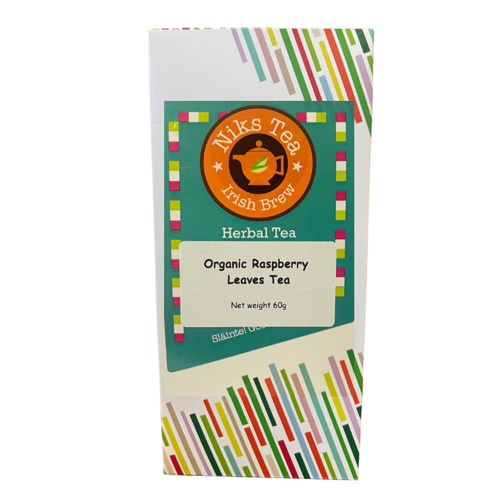 Nik's Tea Organic Loose Leaf Raspberry Leaf Tea | Evergreen