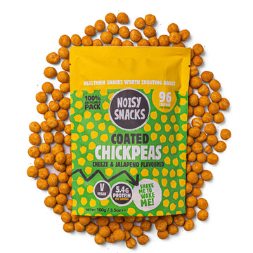 Noisy Snacks Cheeze &amp; Jalapeno Coated Chickpeas