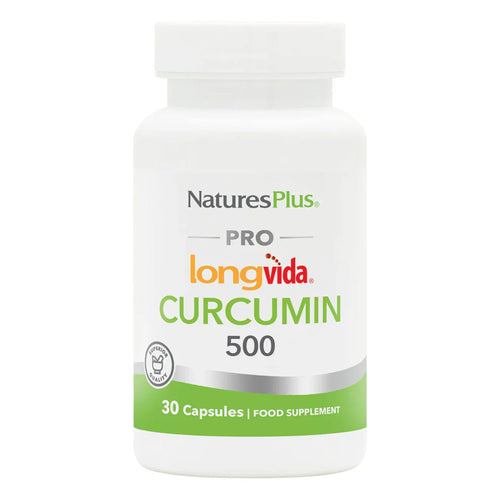 NaturesPlus Curcumin 500 dietary supplement bottle.