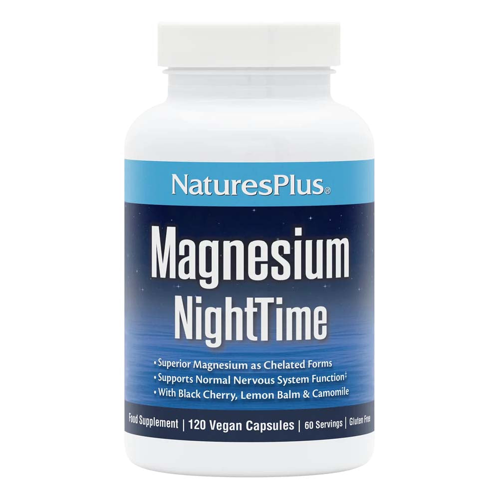Natures Plus Magnesium NightTime Capsules