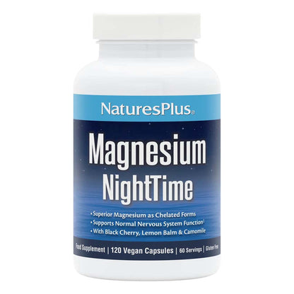 Natures Plus Magnesium NightTime Capsules