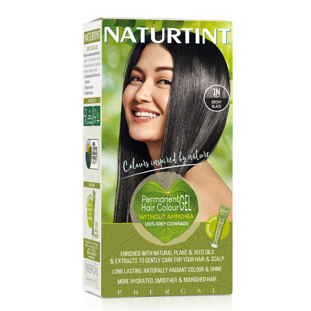 Naturtint Permanent Hair Colour Gel - 1N Ebony Black