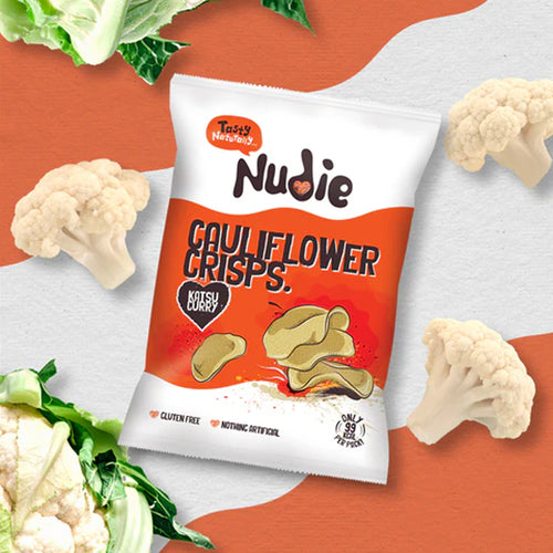 Nudie Snacks Cauliflower Crisps Katsu Curry