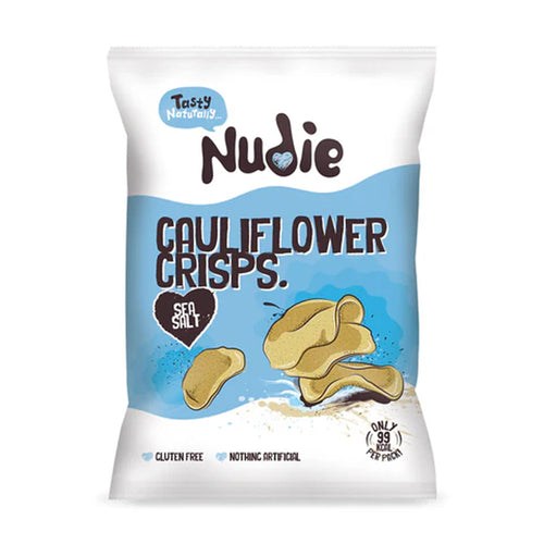 Nudie Snacks Cauliflower Crisps Sea Salt Sharing Bag