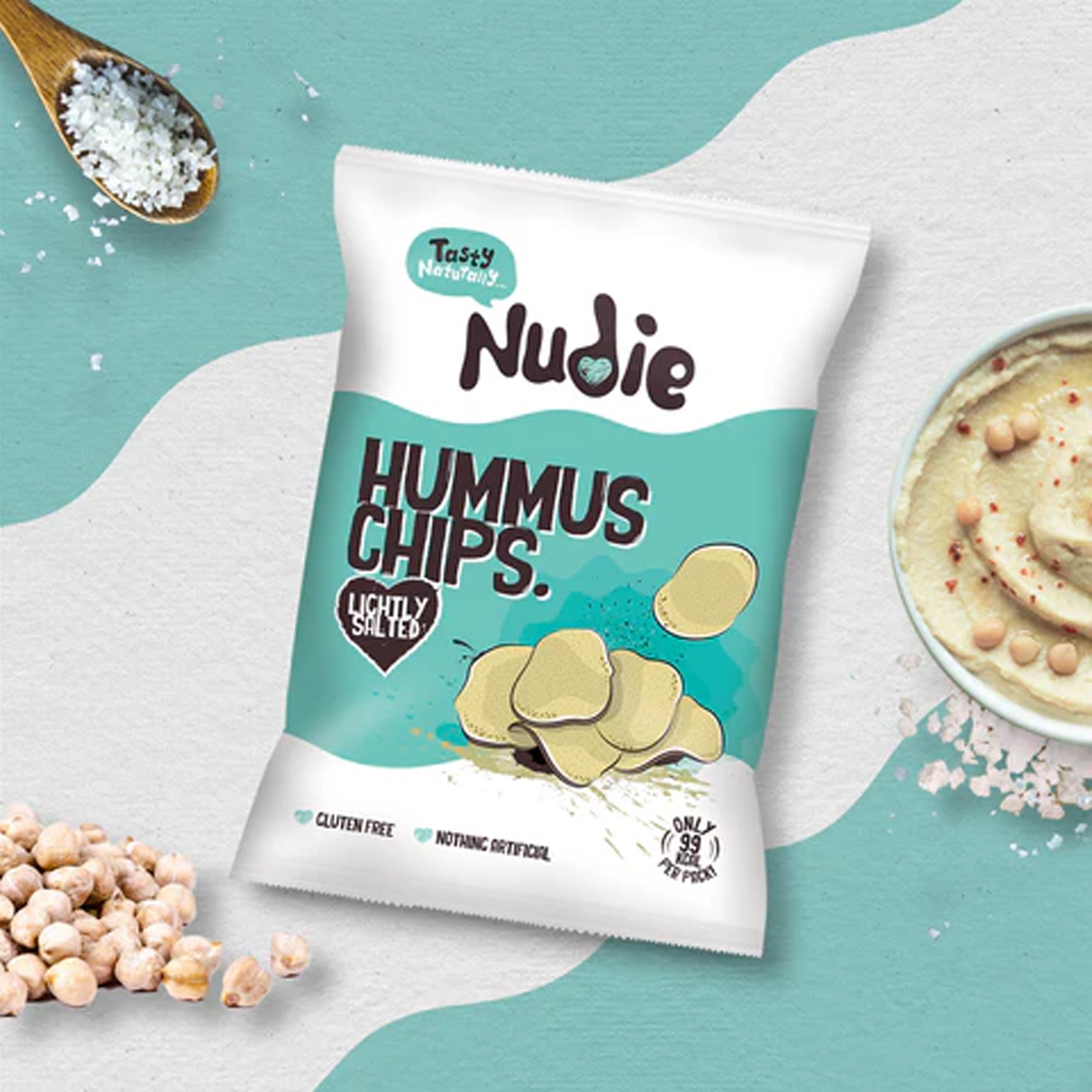 Nudie Snacks Lightly Salted Hummus Chips