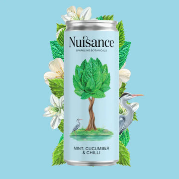 can of Nuisance Mint, Cucumber &amp; Chilli Sparling Botanicals