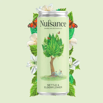 can of Nuisance Nettle &amp; Elderflower Sparling Botanicals