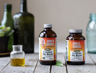 Udo's Choice Ultimate Oil Blend bottles