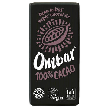 Ombar Organic 100% Cacao Chocolate Bar