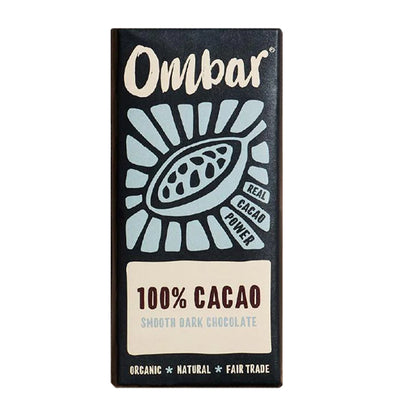Ombar Organic 100% Cacao Chocolate Bar