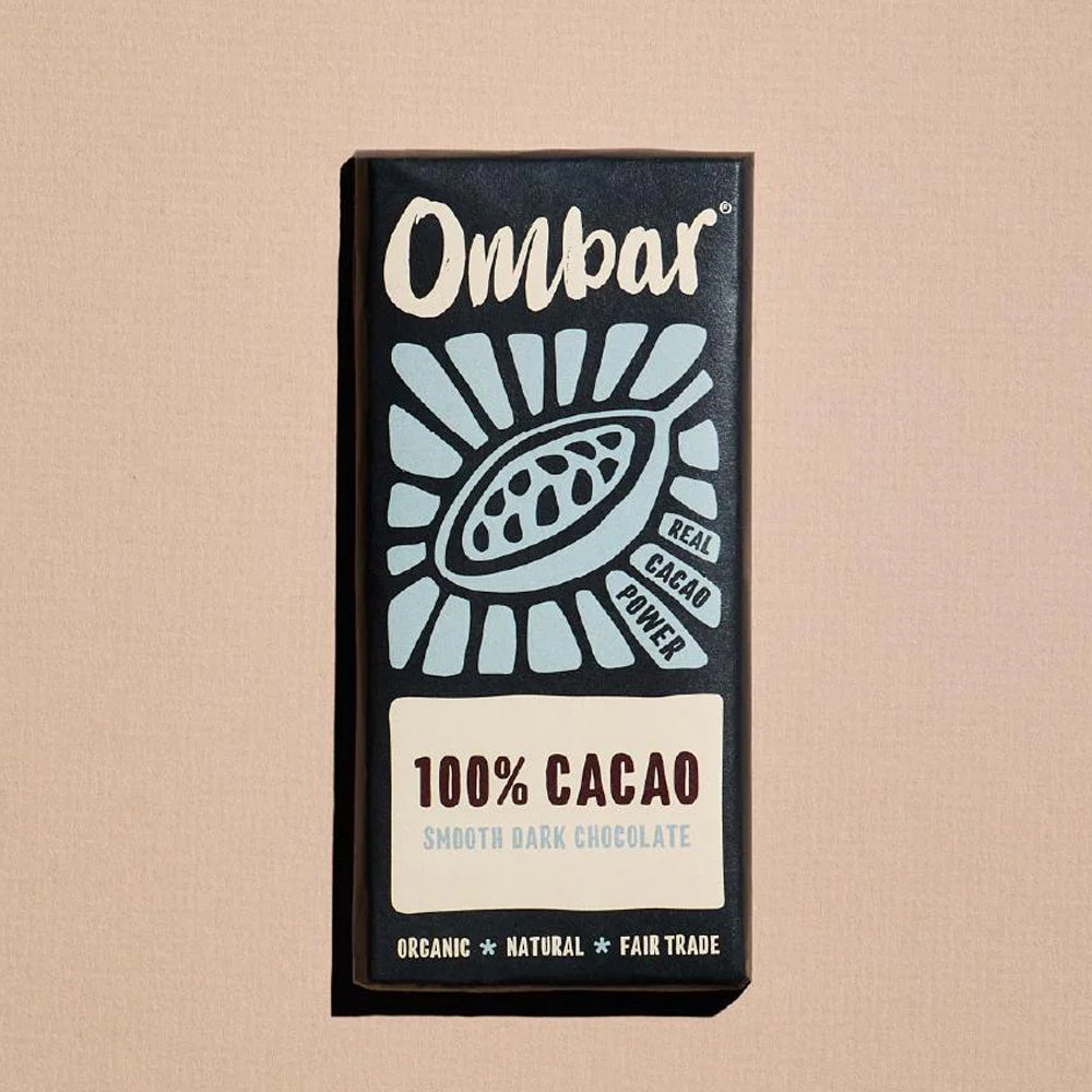 Ombar Organic 100% Cacao Chocolate Bar