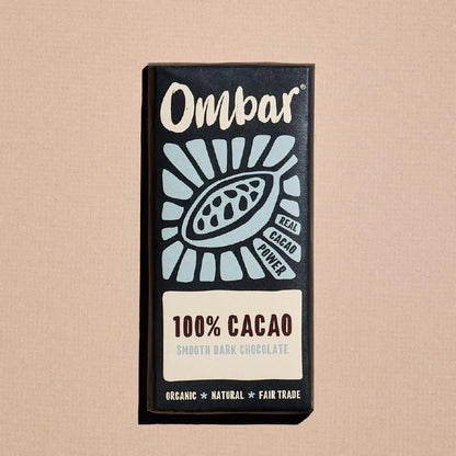 Ombar Organic 100% Cacao Chocolate Bar