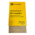 One Nutrition Methylated B-Complex food supplement box in bright yellow with black text, partially slid open to reveal a brown cardboard insert underneath, on a white background.