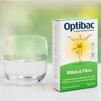 OptiBac Probiotics Bifidobacteria &amp; Fibre- 10 Sachets