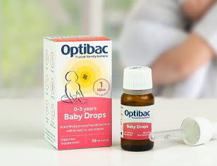 Optibac Baby Drops box and bottle with dropper