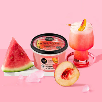 Organic Shop Hydrating Bellini, Please! Body Scrub with watermelon, peach and pink drink