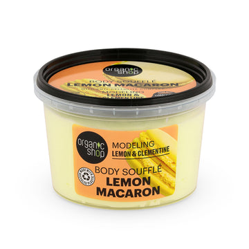 Organic Shop Lemon Macaron Body Souffle tub