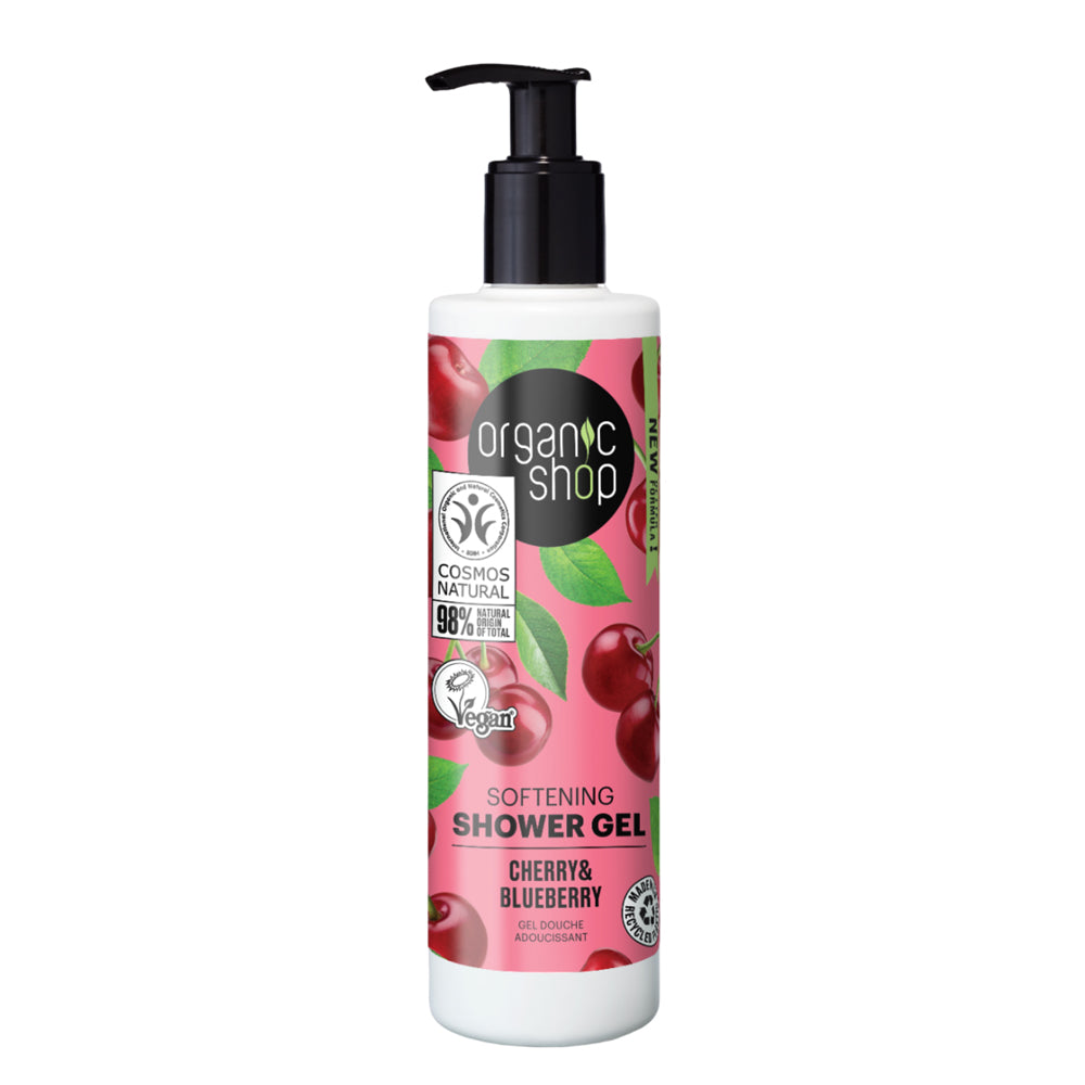 Organic Shop Softening Shower Gel Cherry and Blueberry 250ml