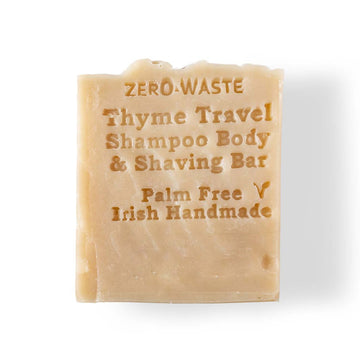 Palm Free Irish Soap Thyme Travel Shampoo &amp; Shaving Bar