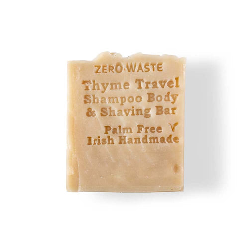 Palm Free Irish Soap Shampoo & Body Bar - Thyme Travel texture