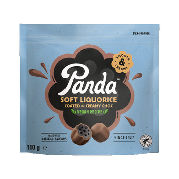 Panda Chocolate liquorice 110g