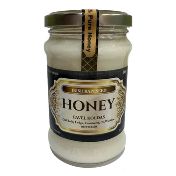 jar of Pavel Koldas Irish Rapeseed Honey