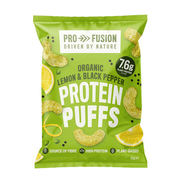 Profusion Organic Protein Puffs - Lemon &amp; Black Pepper