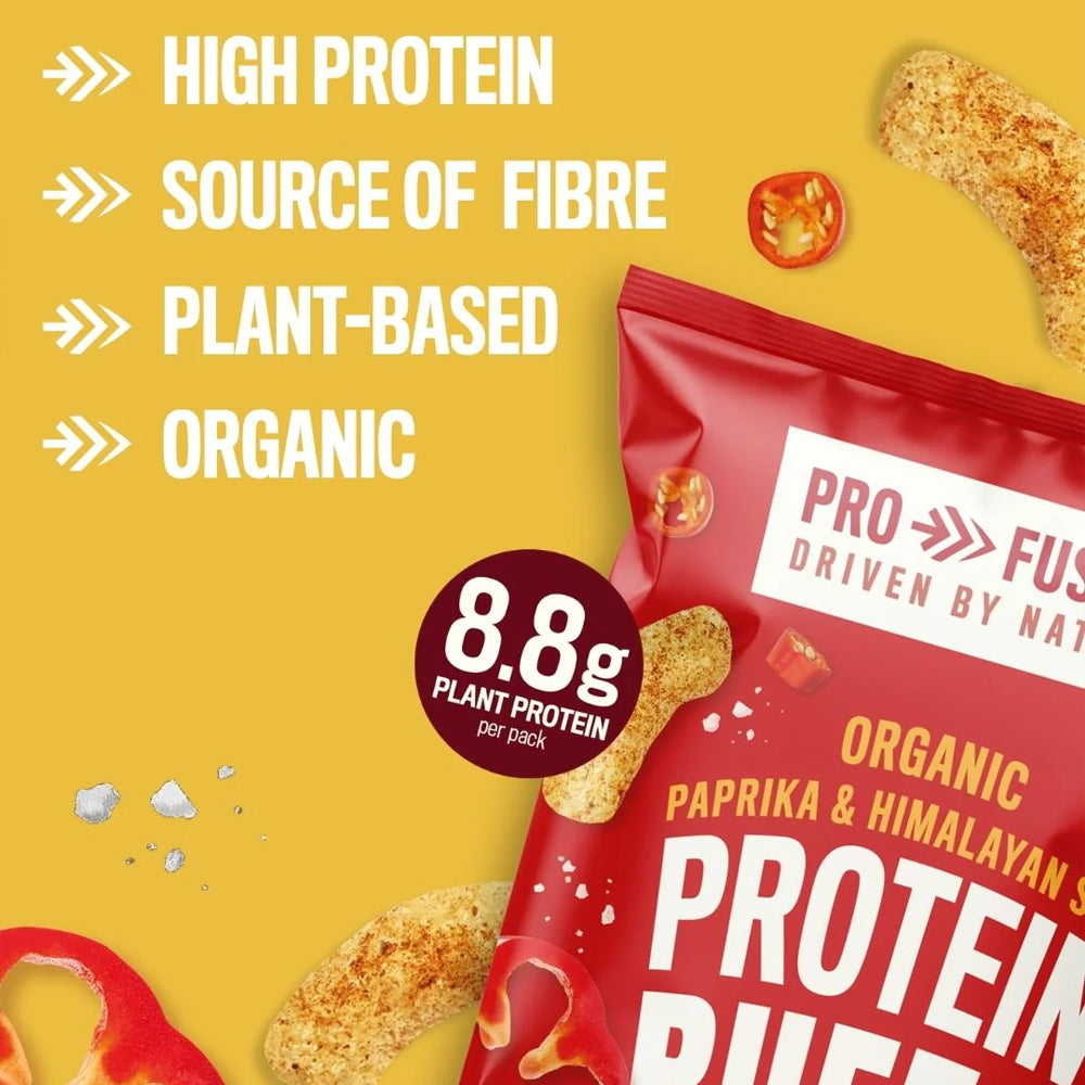 Profusion Organic Protein Puffs - Paprika &amp; Himalayan Salt