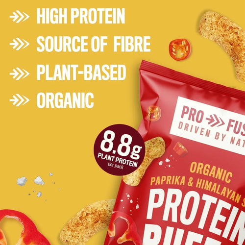 Profusion Organic Protein Puffs - Paprika & Himalayan Salt