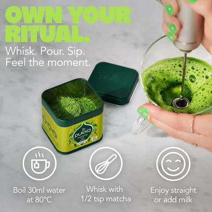 Pukka Organic Tulsi Lemon Matcha directions.