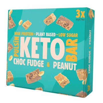 Pulsin Choc Fudge &amp; Peanut Keto Bar multipack

