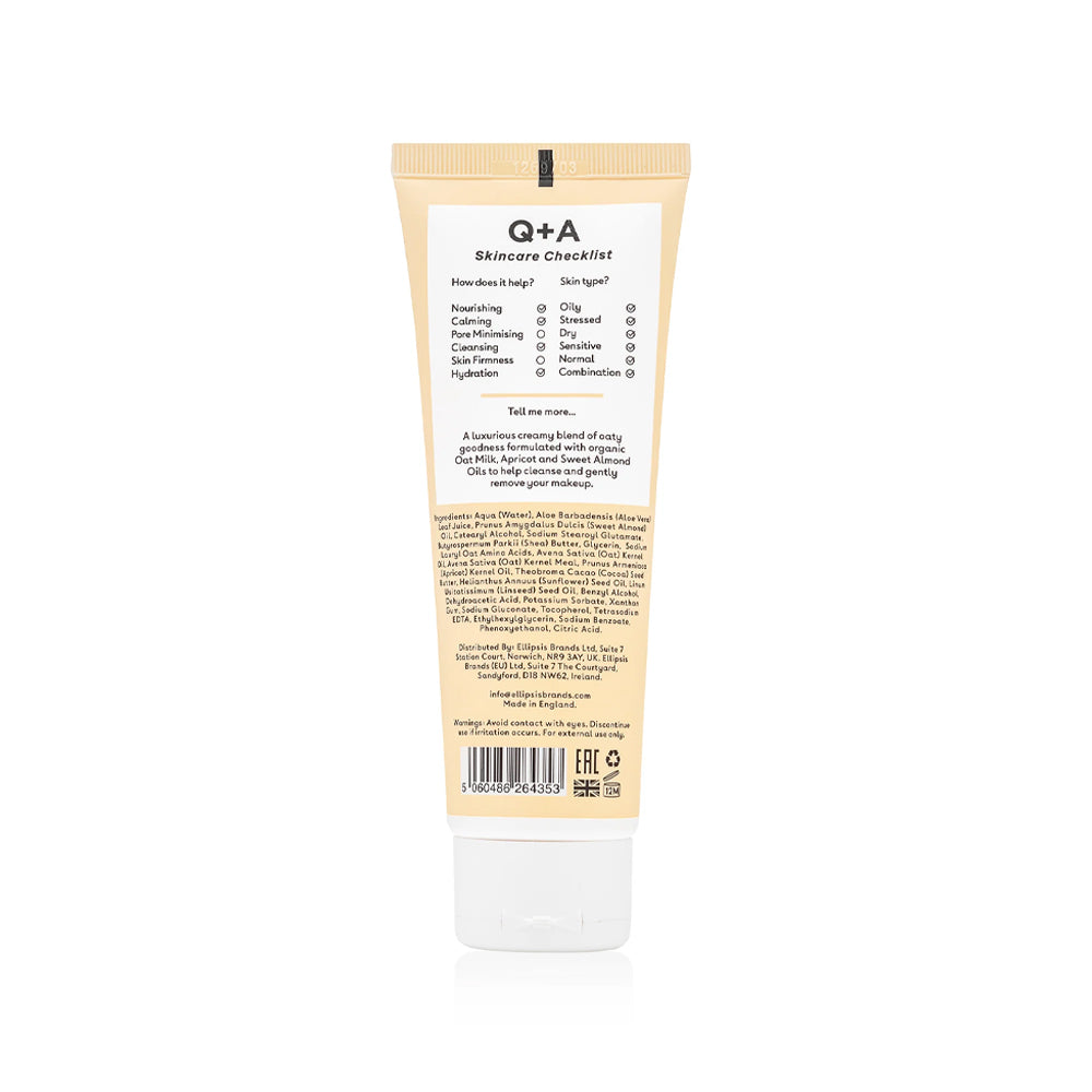 Q+A Oat Milk Cream Cleanser back