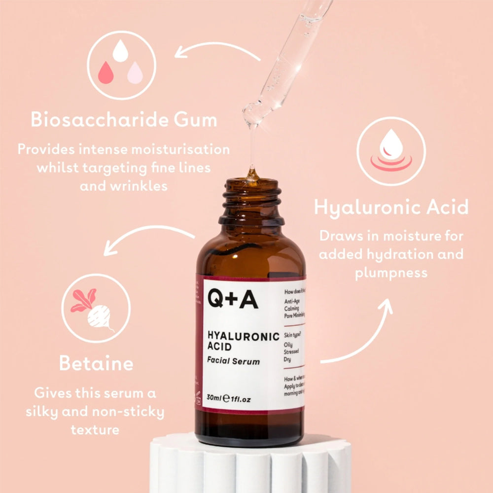 Q+A Hyaluronic Acid Facial Serum