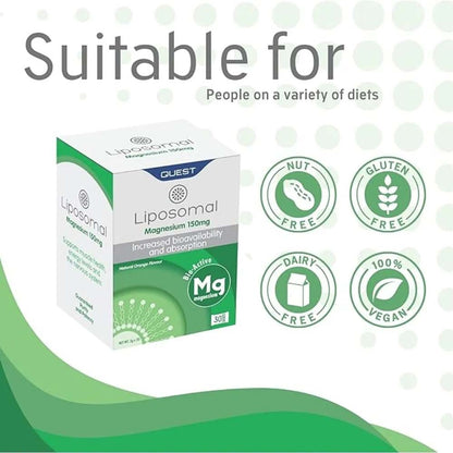 Quest Liposomal Magnesium 150mg, 30 tablets