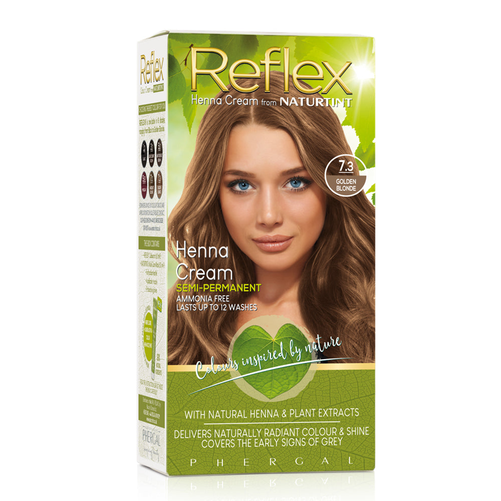 Naturtint Reflex Semi-Permanent Henna Cream - 7.3 Golden Blonde