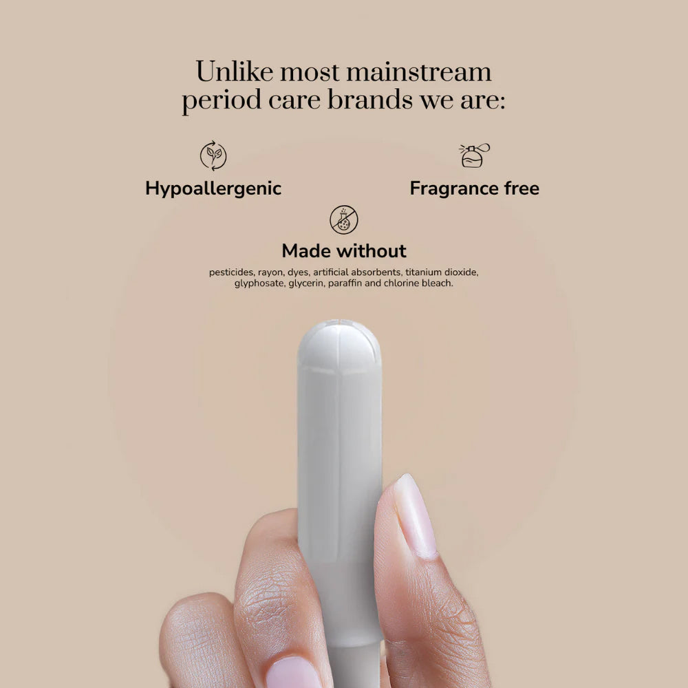 Riley Organic Cotton Applicator Tampons