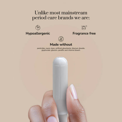 Riley Organic Cotton Applicator Tampons