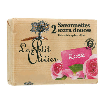Le Petit Olivier Rose Soap Double Pack