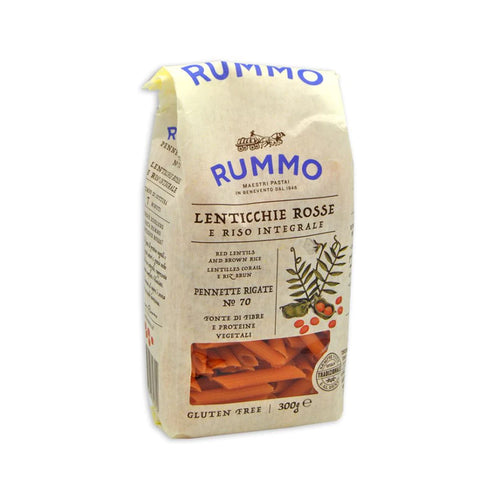 Rummo Pennete Rigate Red Lentils + Brown Rice